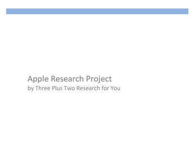 Apple IPhone 5 Research