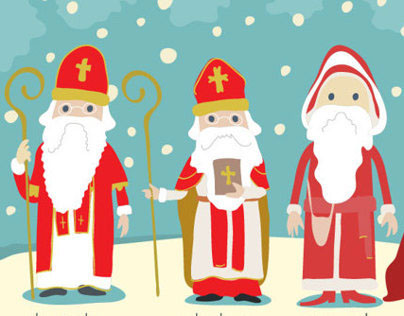 Christmas army / Santas around the world