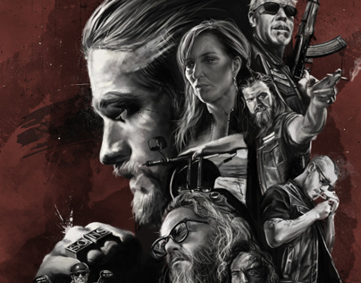 Sons of Anarchy - Illustrated Poster
