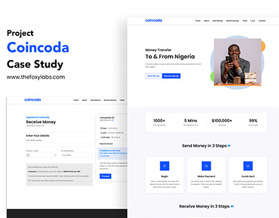 Coincoda website design project