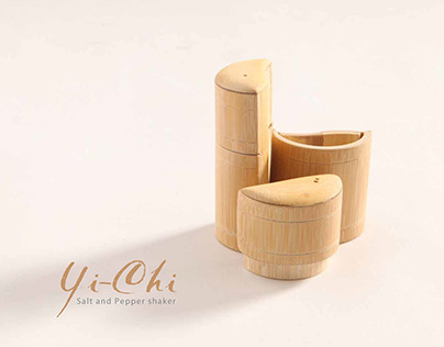 "Yi-Chi" Bamboo salt and pepper shaker