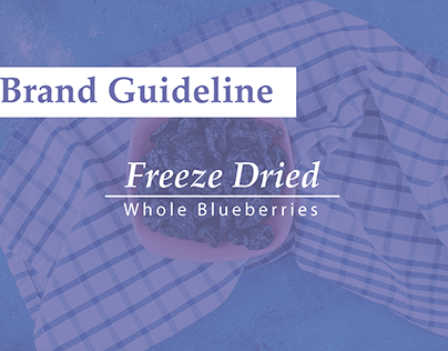 Brand Guideline (Freeze Dried Whole Blueberries)