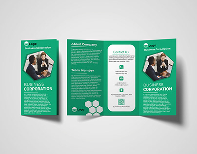 Modern Corporate Business Trifold Brochure Design