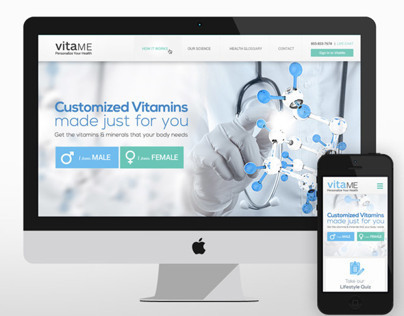 Vitame: UI/UX Website Design