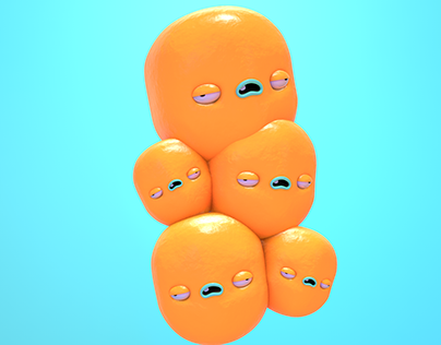 orange face