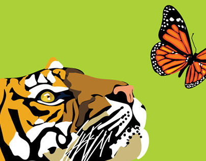 Tiger & Butterfly