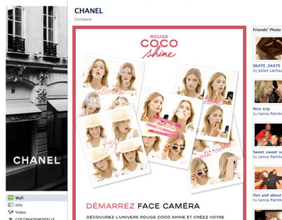 CHANEL Rouge Coco Shine Photobooth Application