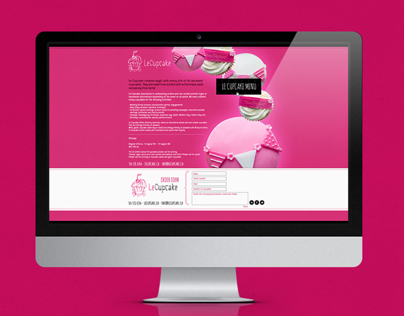 Le Cupcake Website Design