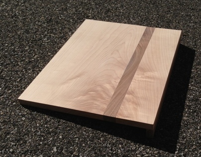 Maple and Walnut Edged Cutting Board