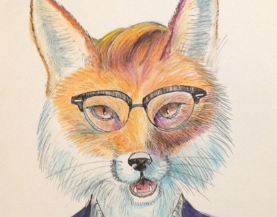 Hipster Birthday Fox
