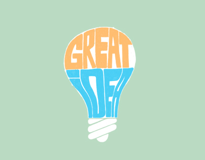 Great idea comes from creative man - Poster