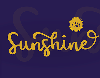 Sunshine // free brush script font