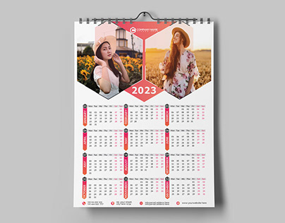 2023 Calendar Design | Wall Calendar 2023