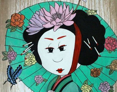 Geisha in the Garden