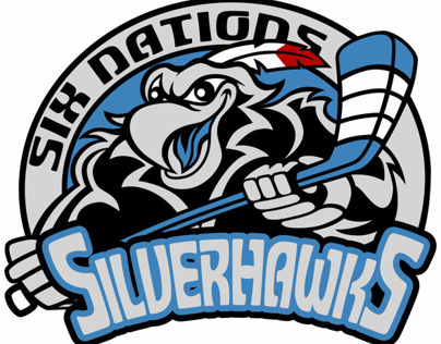 Six Nations Silverhawks - Hockey team Logo