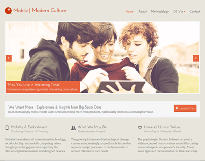 Mobile + Modern Culture Website