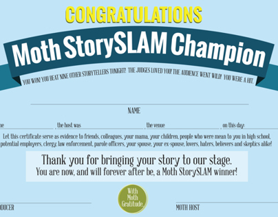 The Moth StorySLAM Promotional Materials