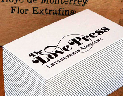 Letterpress Love Press Cards
