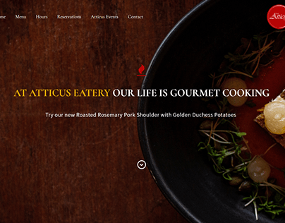 The Atticus Eatery Logo & Website