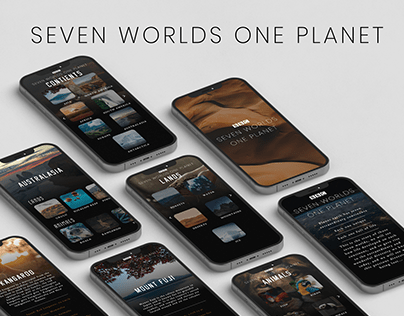 Seven Worlds One Planet - BBC Application UI