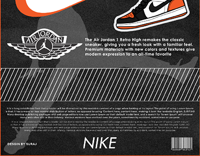 Nike AIR Jordan Poster Design