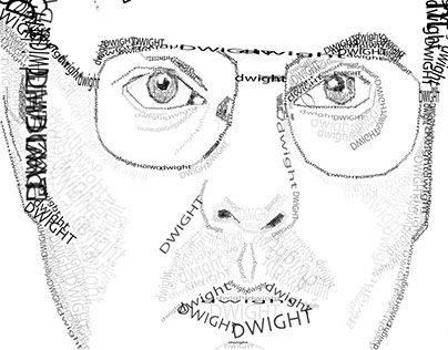 Dwight Schrute Word Art