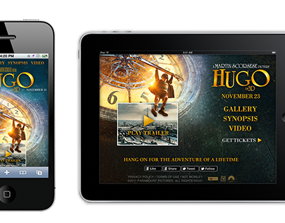 Hugo Mobile/Tablet Website