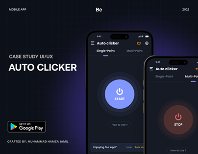 Auto Clicker | Case study | Mobile App