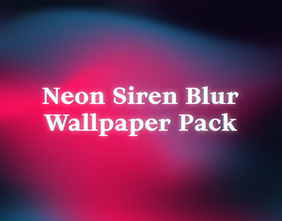 8k Neon Siren Blur Gradient Wallpaper Pack | Background