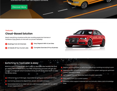 Taxi Booking- Feature page