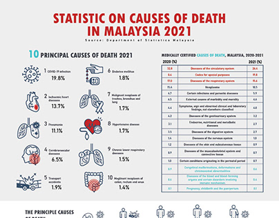 Infographic Design: Statistic on Causes of Death...