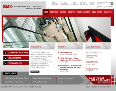 SMX Convention Center Website (June 2009)