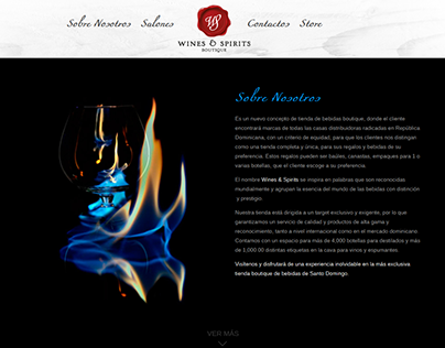 Wines & Spirits Website Proposal