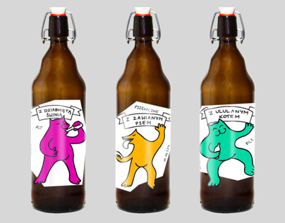 Bottled Animals - beer labels