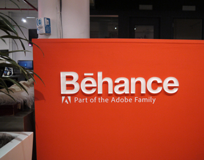 Adobe Workplace NYC - Behance Signage