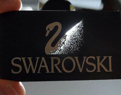 Swarovski crystals card