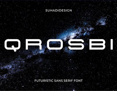 Qrosbi futuristic sans serif font