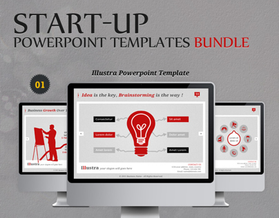 Start-up Powerpoint Templates Bundle