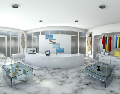 Panoramic 3D Interior Visualizations of Retail Scenes