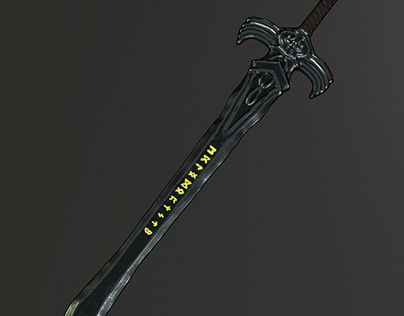 Stylized runic sword
