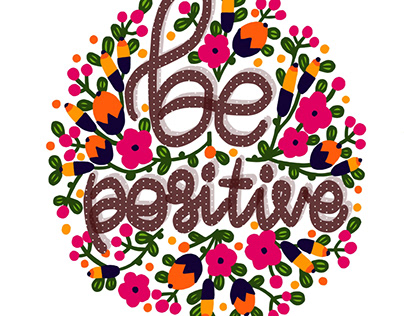 Be positive illustration