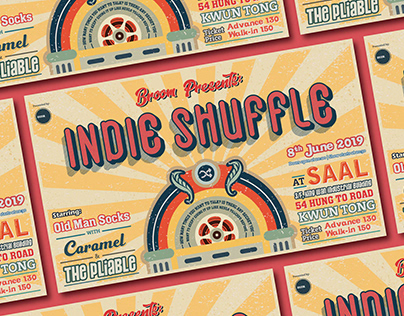 Indie Shuffle - Gig Poster Design
