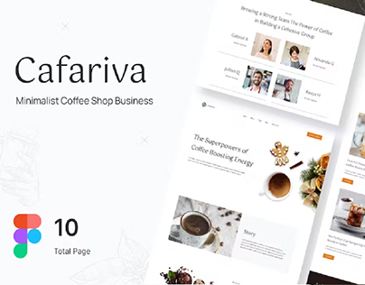 Cafariva - Minimalist Coffee Shop Website Design
