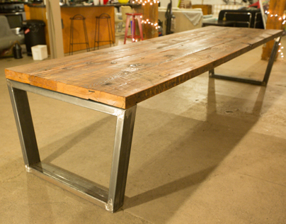 11 ft. dinning table and benches