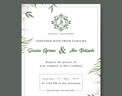 Wedding Invite and RSVP Card Design