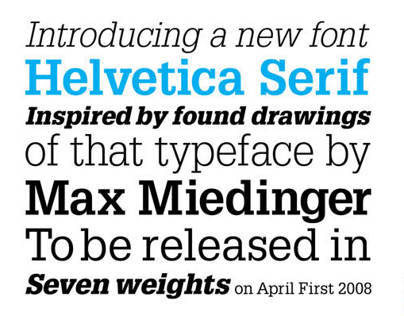 Helvetica Serif