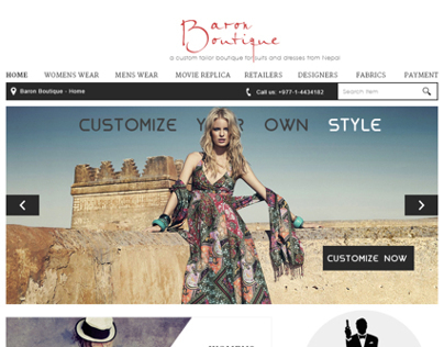 Baron Boutique - a custom tailor boutique for suits