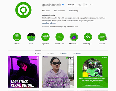 Gojek Indonesia Social Media Content