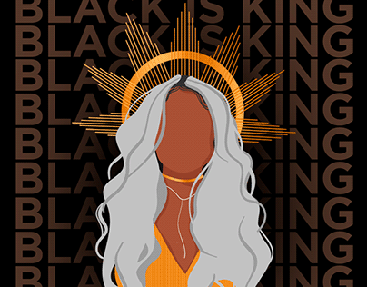 Ilustração Mc Rebecca ''Black is King''