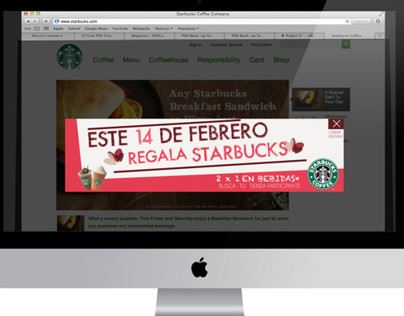 || Web || Starbucks || 14th February Banner for 